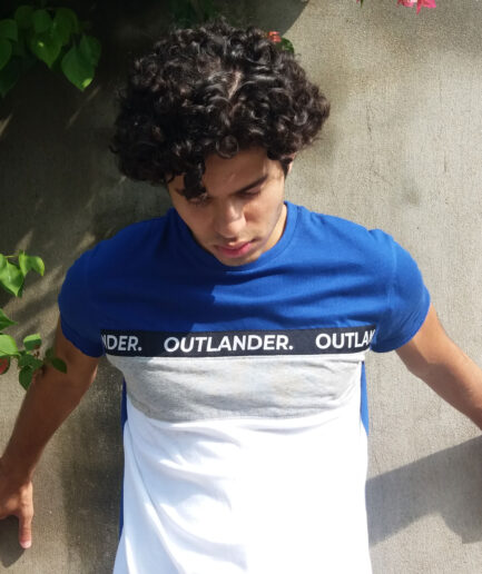 Royal Blue Three Panel T-Shirt