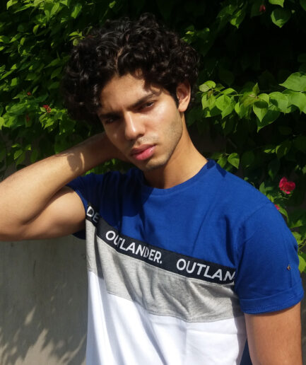 Royal Blue Three Panel T-Shirt