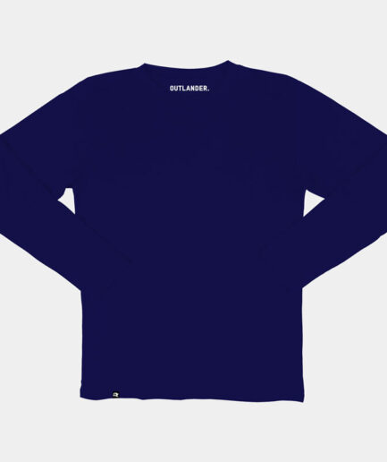 Basic Navy Blue Long Sleeve T-shirt