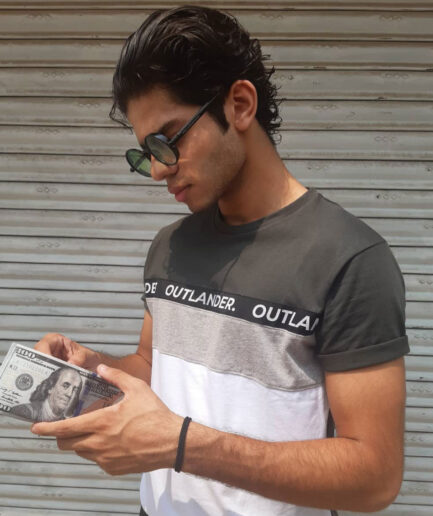 Sage Green Three Panel T-Shirt