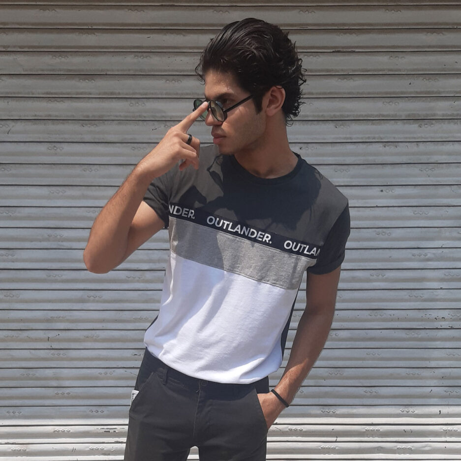 Sage Green Three Panel T-Shirt