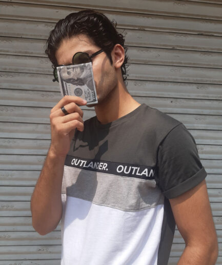 Sage Green Three Panel T-Shirt