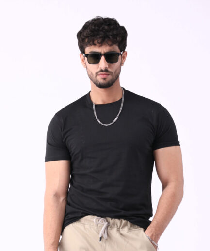 Slim Fit Black T-shirt