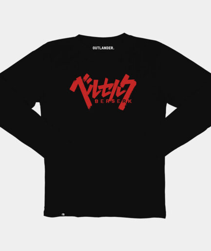 Red Logo Berserk Long Sleeve T-Shirt