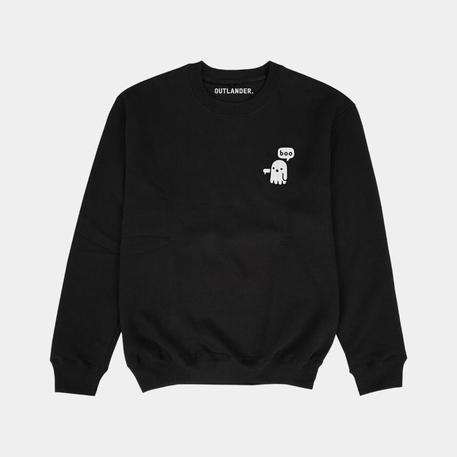 Ghost Pocket Design Sweatshirt